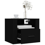 ZNTS Wall-mounted Bedside Cabinets 2 pcs Black 50x36x40 cm 816883