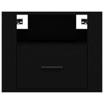 ZNTS Wall-mounted Bedside Cabinets 2 pcs Black 50x36x40 cm 816883