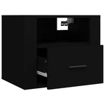 ZNTS Wall-mounted Bedside Cabinets 2 pcs Black 50x36x40 cm 816883