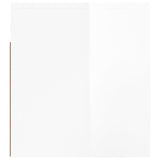 ZNTS Wall-mounted Bedside Cabinet High Gloss White 50x36x40 cm 816884