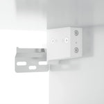 ZNTS Wall-mounted Bedside Cabinet High Gloss White 50x36x40 cm 816884