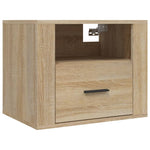ZNTS Wall-mounted Bedside Cabinet Sonoma Oak 50x36x40 cm 816886