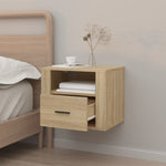 ZNTS Wall-mounted Bedside Cabinet Sonoma Oak 50x36x40 cm 816886