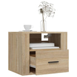 ZNTS Wall-mounted Bedside Cabinet Sonoma Oak 50x36x40 cm 816886