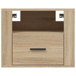 ZNTS Wall-mounted Bedside Cabinet Sonoma Oak 50x36x40 cm 816886