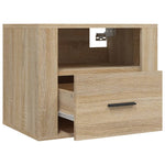 ZNTS Wall-mounted Bedside Cabinet Sonoma Oak 50x36x40 cm 816886