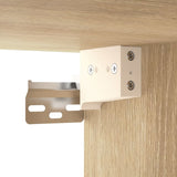 ZNTS Wall-mounted Bedside Cabinet Sonoma Oak 50x36x40 cm 816886