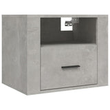 ZNTS Wall-mounted Bedside Cabinet Concrete Grey 50x36x40 cm 816888