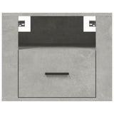 ZNTS Wall-mounted Bedside Cabinet Concrete Grey 50x36x40 cm 816888