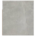 ZNTS Wall-mounted Bedside Cabinet Concrete Grey 50x36x40 cm 816888