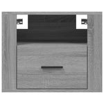 ZNTS Wall-mounted Bedside Cabinet Grey Sonoma 50x36x40 cm 816892