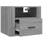 ZNTS Wall-mounted Bedside Cabinet Grey Sonoma 50x36x40 cm 816892