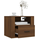 ZNTS Wall-mounted Bedside Cabinets 2 pcs Brown Oak 50x36x40 cm 816895