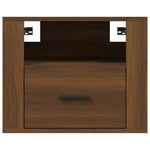 ZNTS Wall-mounted Bedside Cabinets 2 pcs Brown Oak 50x36x40 cm 816895