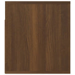 ZNTS Wall-mounted Bedside Cabinets 2 pcs Brown Oak 50x36x40 cm 816895