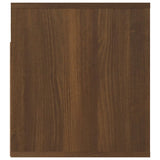 ZNTS Wall-mounted Bedside Cabinets 2 pcs Brown Oak 50x36x40 cm 816895