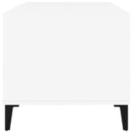 ZNTS Coffee Table White 90x49x45 cm Engineered Wood 819620