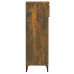 ZNTS Shoe Rack Smoked Oak 40x36x105 cm Engineered Wood 819785