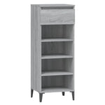 ZNTS Shoe Rack Grey Sonoma 40x36x105 cm Engineered Wood 819786