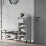 ZNTS Shoe Rack Grey Sonoma 40x36x105 cm Engineered Wood 819786