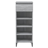 ZNTS Shoe Rack Grey Sonoma 40x36x105 cm Engineered Wood 819786