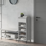 ZNTS Shoe Rack Grey Sonoma 40x36x105 cm Engineered Wood 819786