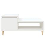 ZNTS Coffee Table White 100x50x45 cm Engineered Wood 821124