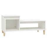 ZNTS Coffee Table White 100x50x45 cm Engineered Wood 821124