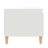 ZNTS Coffee Table White 100x50x45 cm Engineered Wood 821124