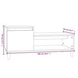 ZNTS Coffee Table White 100x50x45 cm Engineered Wood 821124