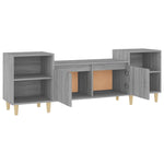 ZNTS TV Cabinet Grey Sonoma 160x35x55 cm Engineered Wood 821194