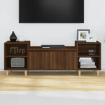 ZNTS TV Cabinet Brown Oak 160x35x55 cm Engineered Wood 821195