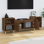 ZNTS TV Cabinet Brown Oak 160x35x55 cm Engineered Wood 821195