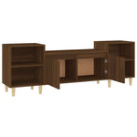 ZNTS TV Cabinet Brown Oak 160x35x55 cm Engineered Wood 821195
