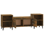 ZNTS TV Cabinet Smoked Oak 160x35x55 cm Engineered Wood 821201