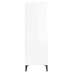 ZNTS Highboard High Gloss White 60x36x110 cm Engineered Wood 821230