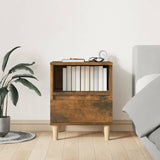 ZNTS Bedside Cabinets 2 pcs Smoked Oak 40x35x50 cm 821805