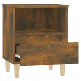 ZNTS Bedside Cabinets 2 pcs Smoked Oak 40x35x50 cm 821805