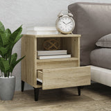 ZNTS Bedside Cabinet Sonoma Oak 40x35x50 cm 821816