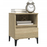 ZNTS Bedside Cabinet Sonoma Oak 40x35x50 cm 821816