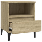 ZNTS Bedside Cabinet Sonoma Oak 40x35x50 cm 821816