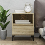 ZNTS Bedside Cabinet Sonoma Oak 40x35x50 cm 821816