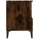 ZNTS Bedside Cabinet Smoked Oak 40x35x50 cm 821820
