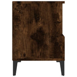 ZNTS Bedside Cabinet Smoked Oak 40x35x50 cm 821820