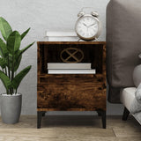 ZNTS Bedside Cabinet Smoked Oak 40x35x50 cm 821820