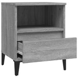 ZNTS Bedside Cabinet Grey Sonoma 40x35x50 cm 821822