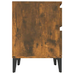 ZNTS Bedside Cabinet Smoked Oak 40x35x50 cm 821852