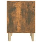 ZNTS Bedside Cabinets 2 pcs Smoked Oak 40x35x50 cm 821869