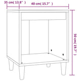 ZNTS Bedside Cabinets 2 pcs Smoked Oak 40x35x50 cm 821869