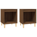 ZNTS Bedside Cabinets 2 pcs Brown Oak 40x35x50 cm 821873